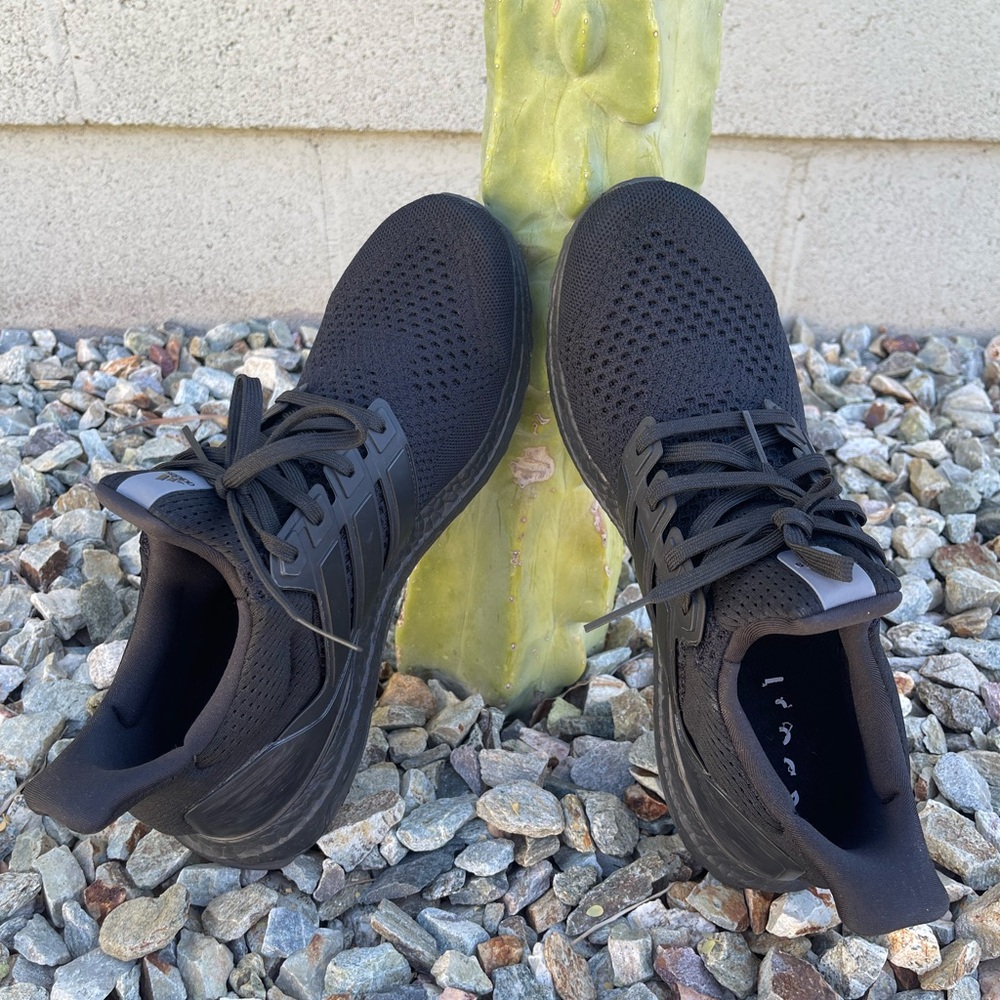 Adidas Ultraboost 1.0 Triple Black Athletic Sneakers - Picture 8 of 10